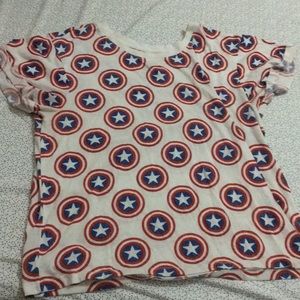 Casual captain America shirt